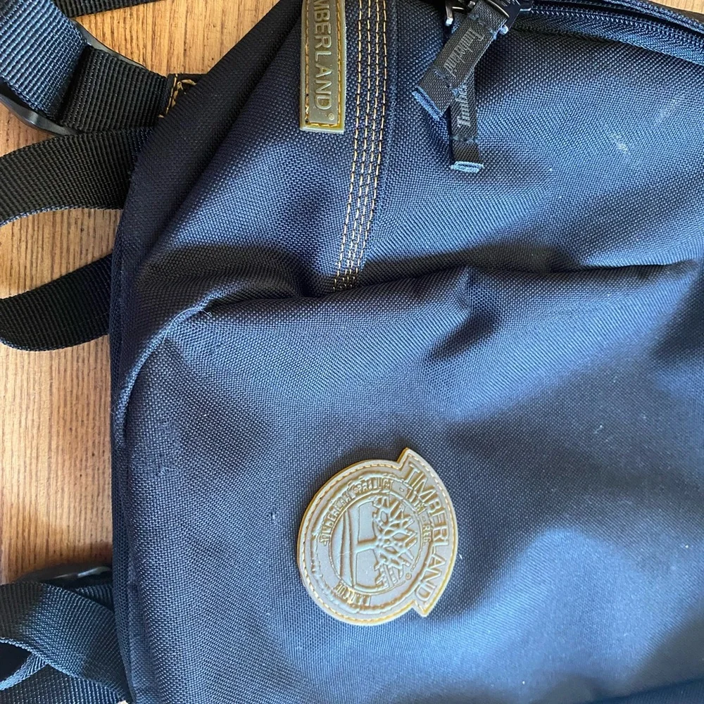 Vintage Timberland Black Backpack for Men great condition